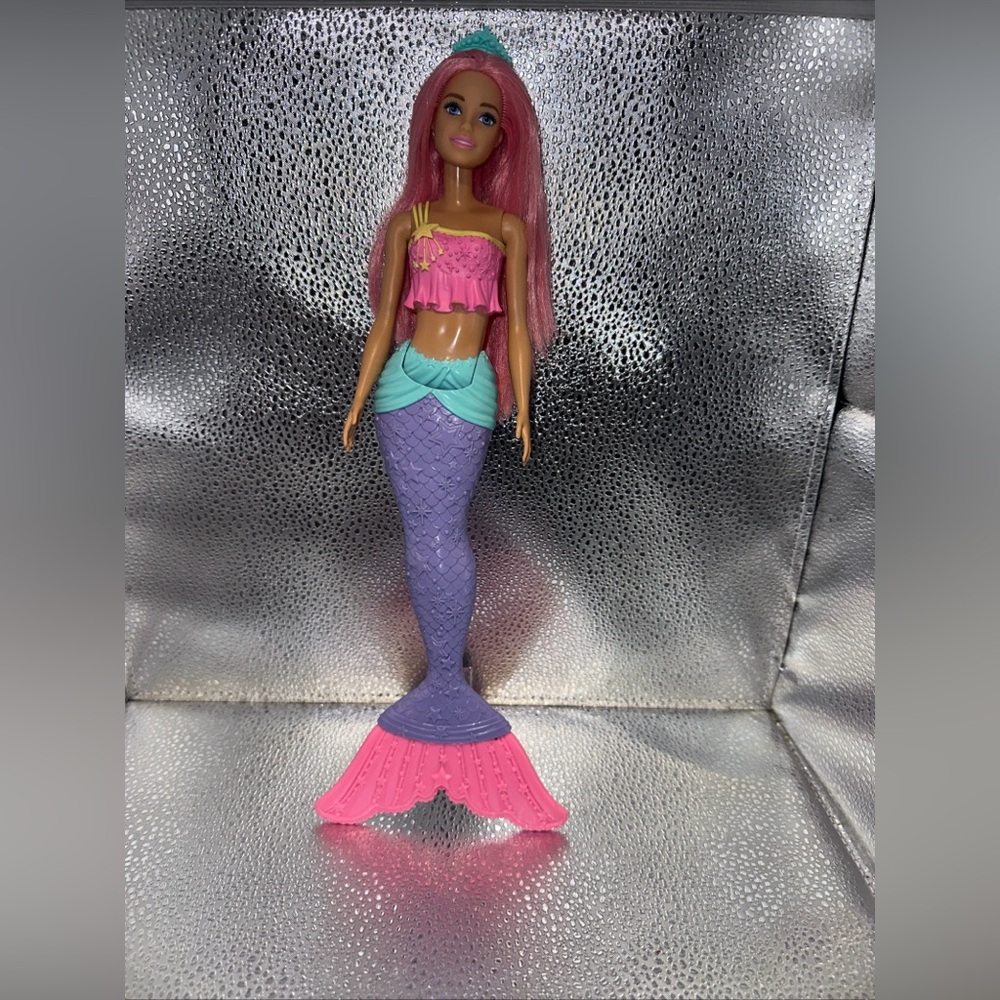 Barbie Dreamtopia Mermaid Doll with Pink Hair and Purple Tail